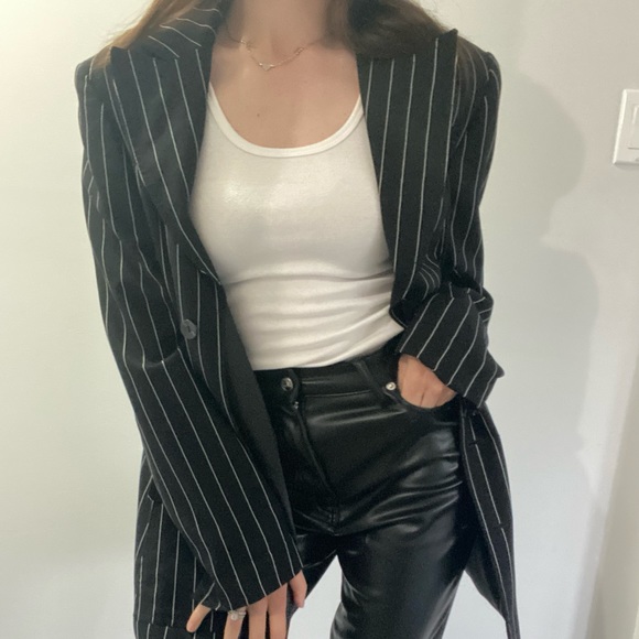 Vintage Jackets & Blazers - Vintage pinstripe blazer